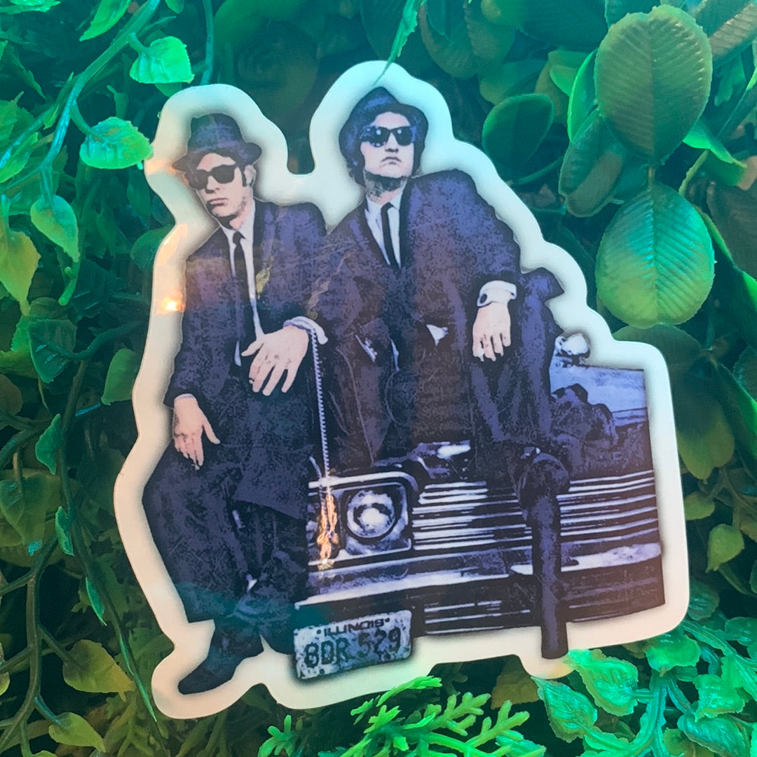 Blues Brothers Sticker by Black Angel Designs