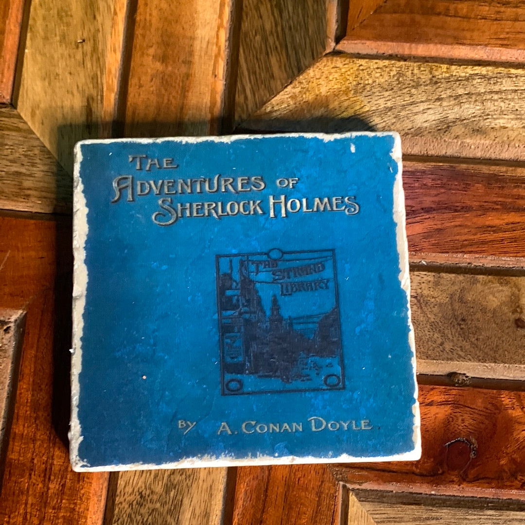 Novelty Book-Themed Travertine Coasters – Durable Literary Drinkware Protection