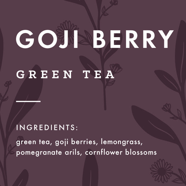 Organic Goji Berry Bliss Green Tea with Lemongrass & Cornflowers