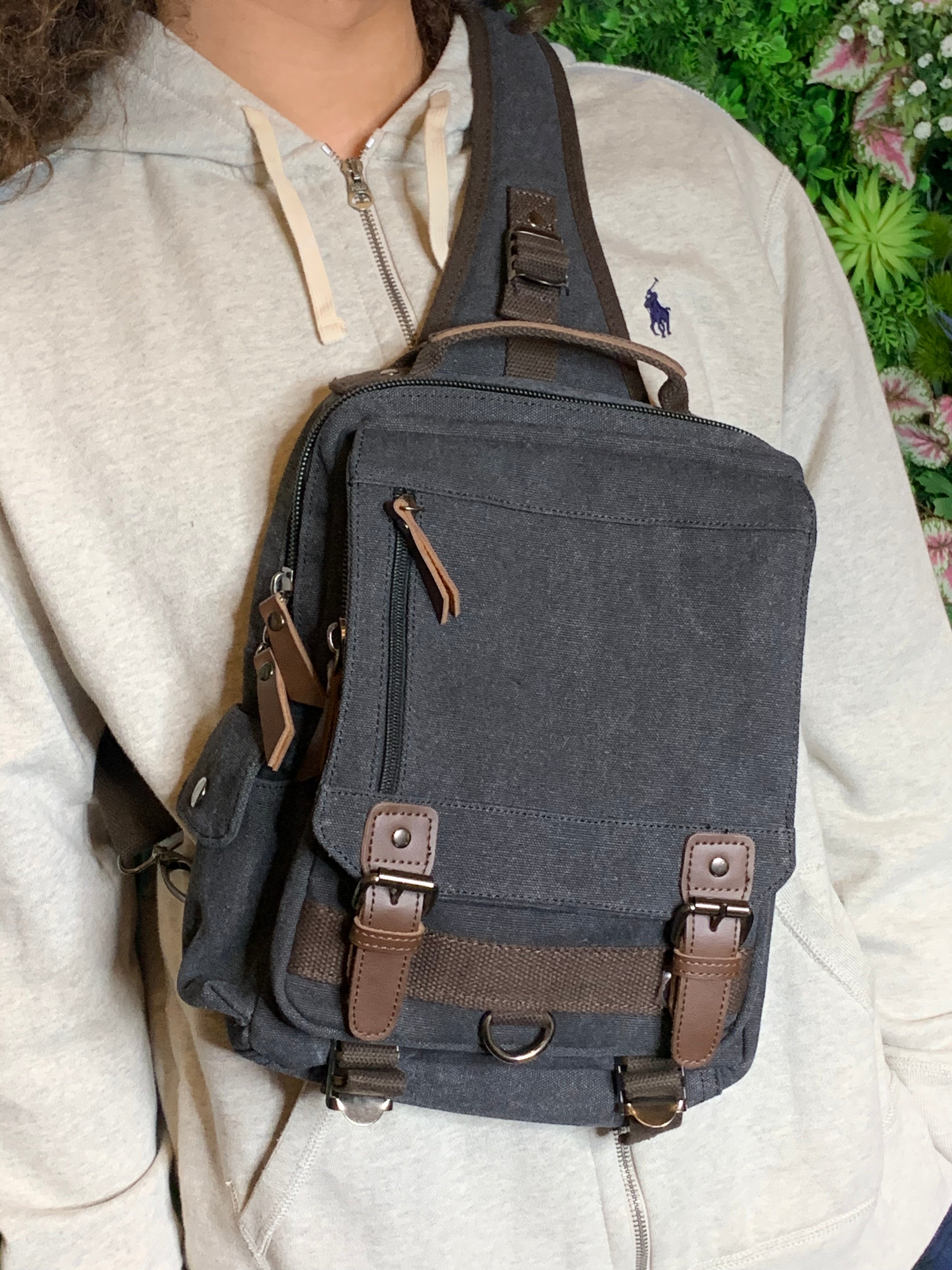  Leaper Canvas Messenger Bag Sling Bag Cross Body Bag